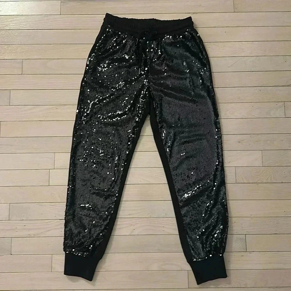 sunset+spring Pants - Sunset+Spring Sequin Joggers